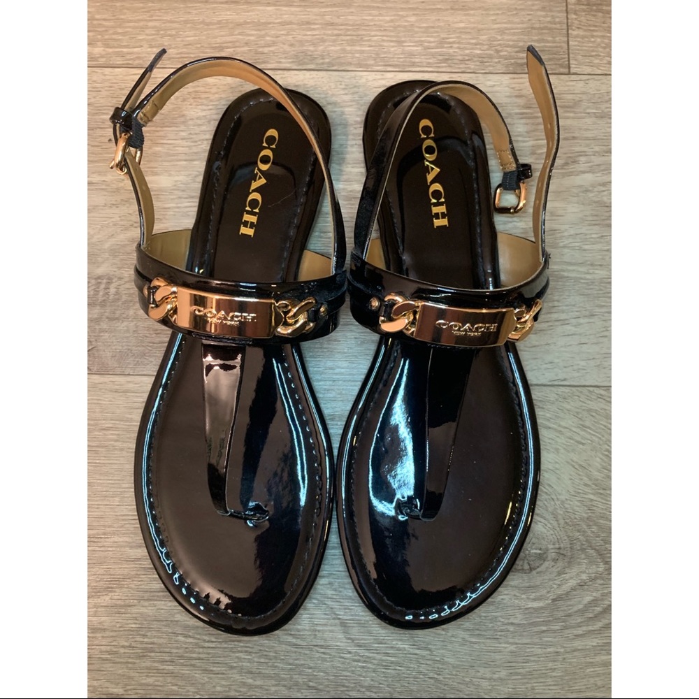 Coach black size 8 sandals